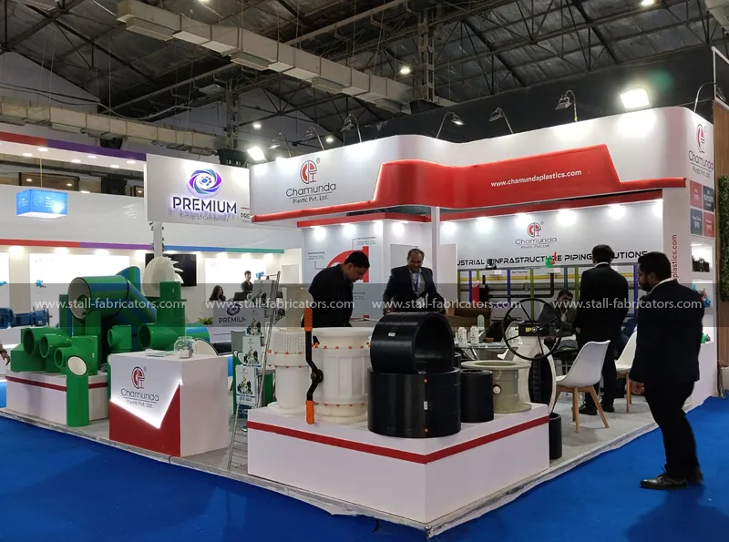 Exhibition stall for Chamunda Plastics Pvt Ltd at Chemtech World Expo