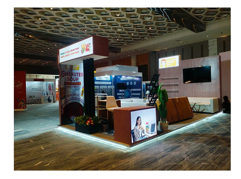Exhibition stall for Kamlesh Khichdi Wala at Great India Retail Summit 2026