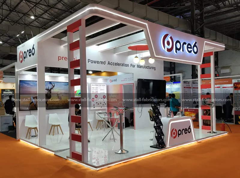 Exhibition stall for Pre6 Tech Private Ltd at IFEX India Expo