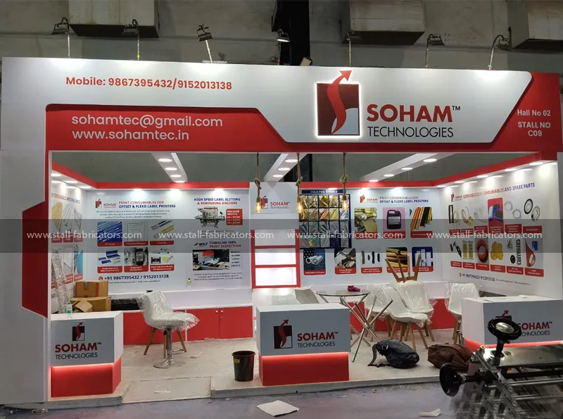 Exhibition stall for Soham Technologies at Pamex