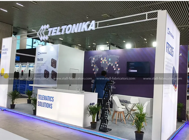 Exhibition stall for Teltonika at CAEV Show 2026